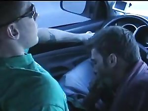 Blowjob and Hot cumshot in the car